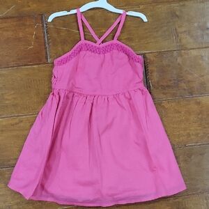 Pink Sleeveless Kids Dress